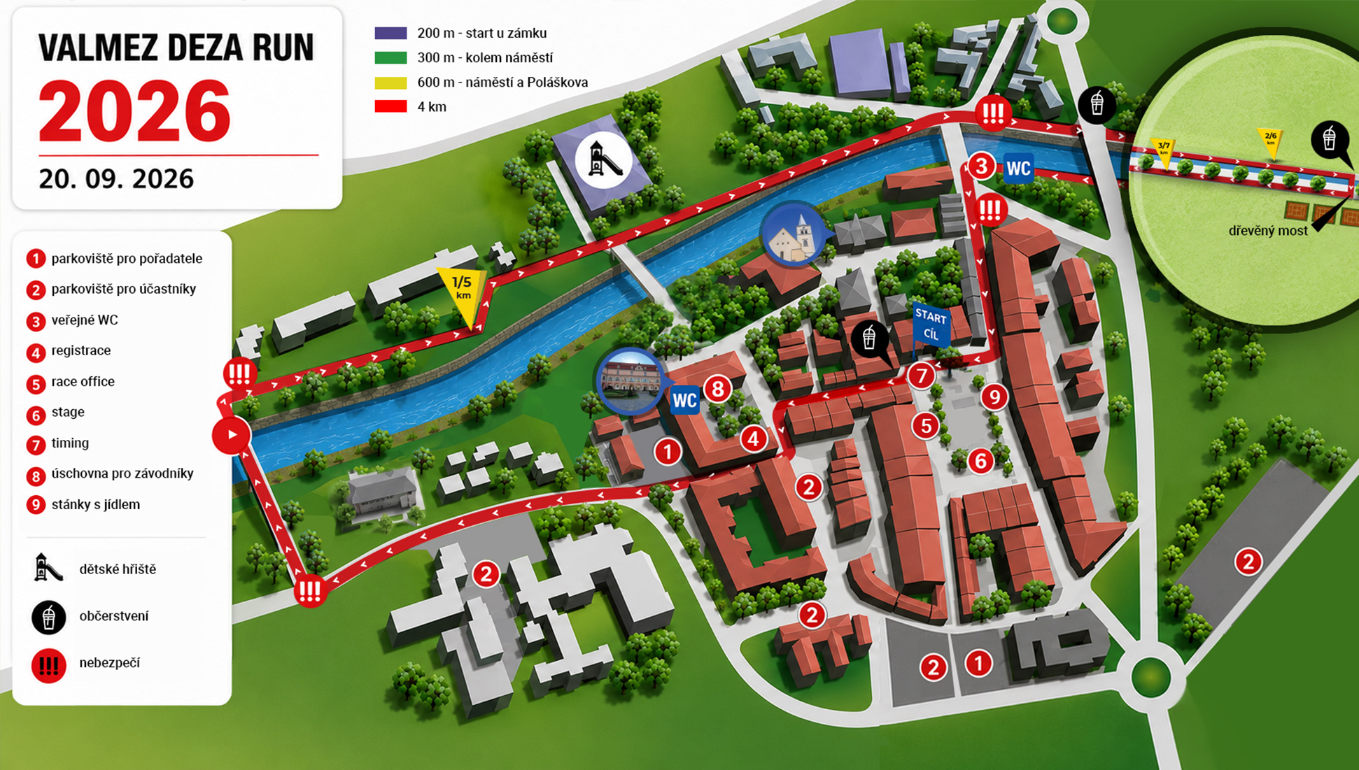 vektorová mapa závodu